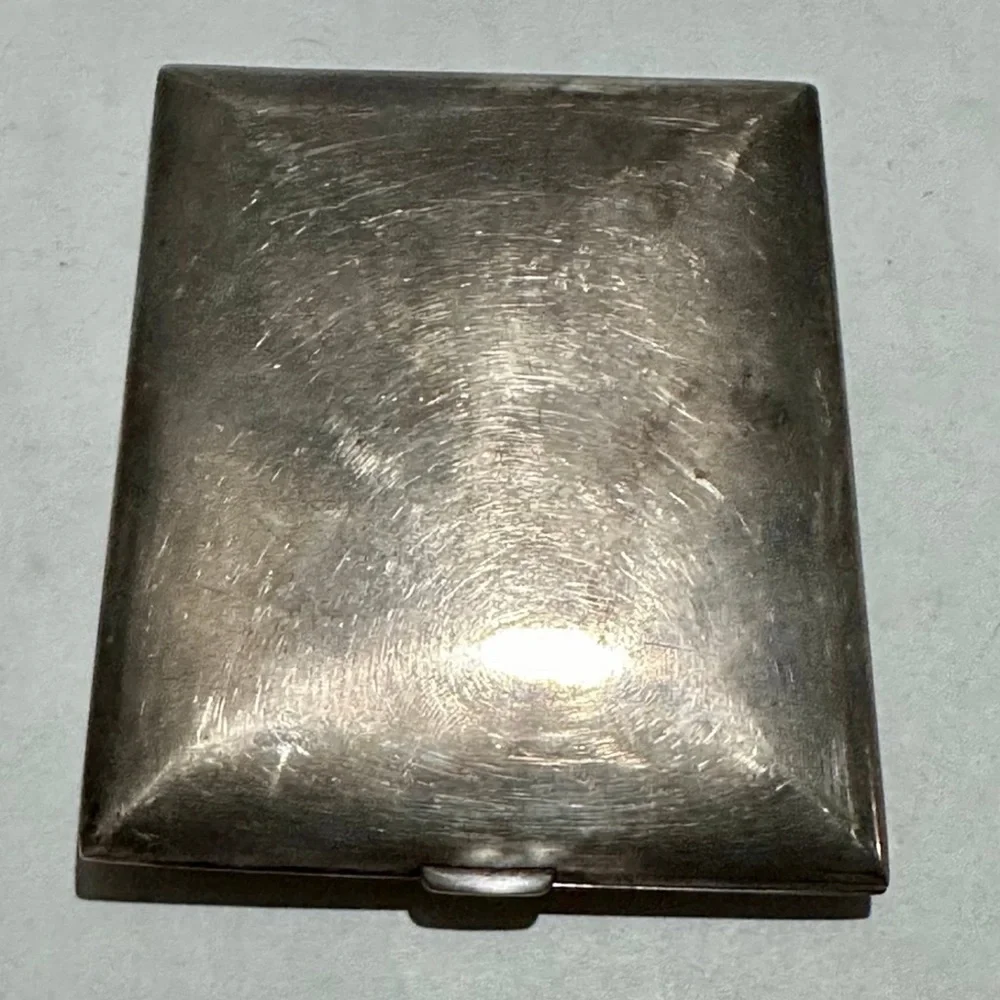 Vintage Art Deco Elgin Sterling Silver Cigarette Case Made in the USA